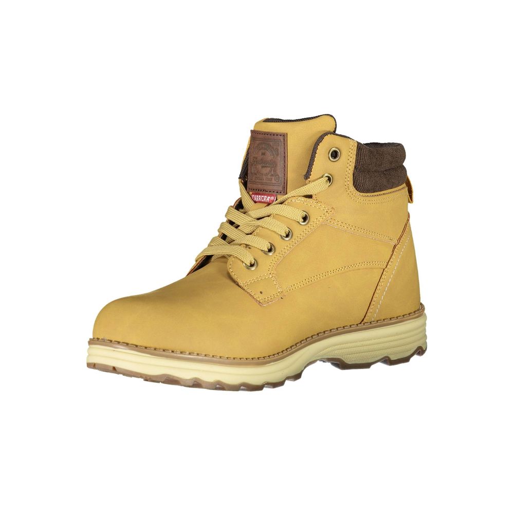 Beige Polyester Boot