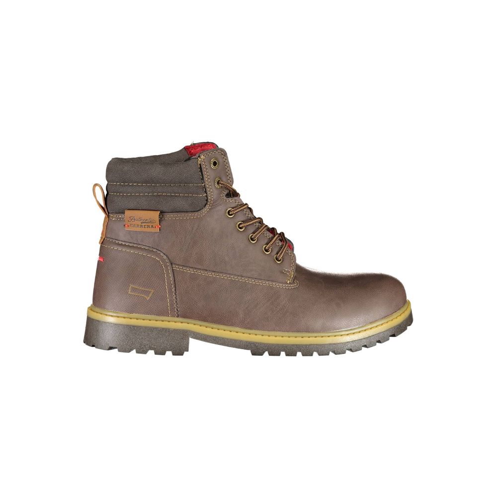Bota de poliéster marrón