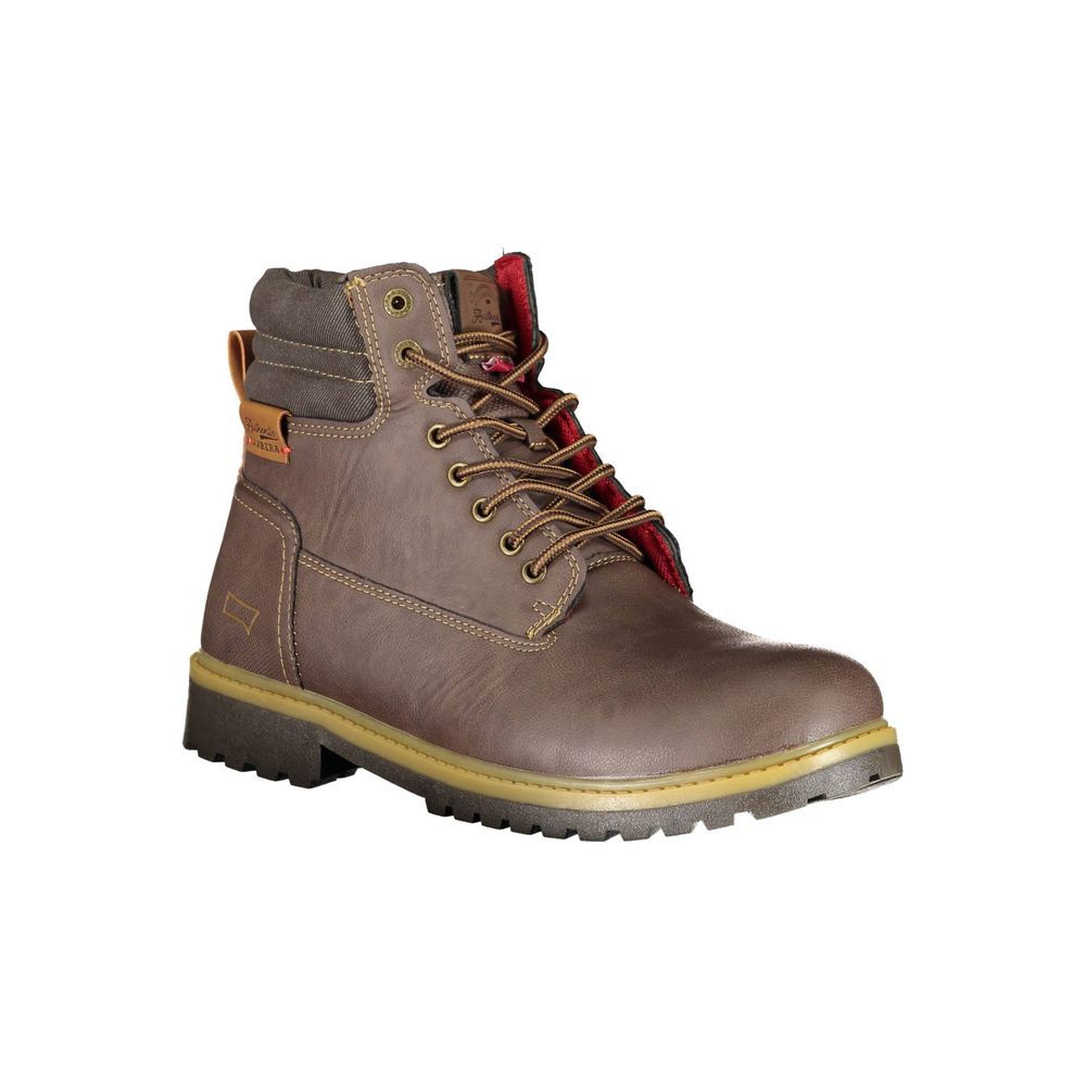 Bota de poliéster marrón