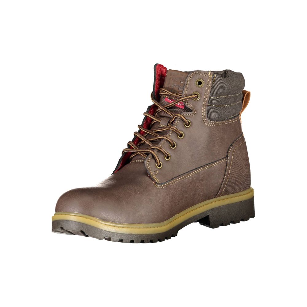 Bota de poliéster marrón