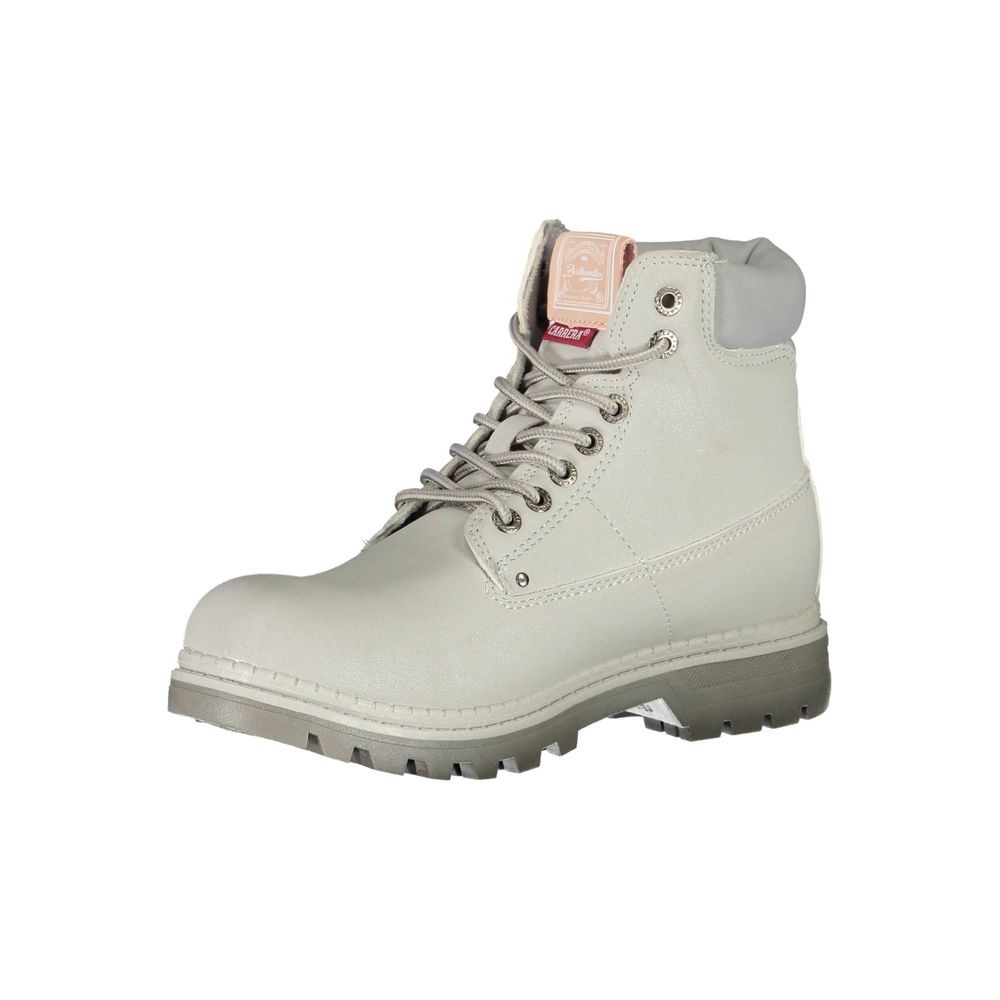 Gray Polyester Boot