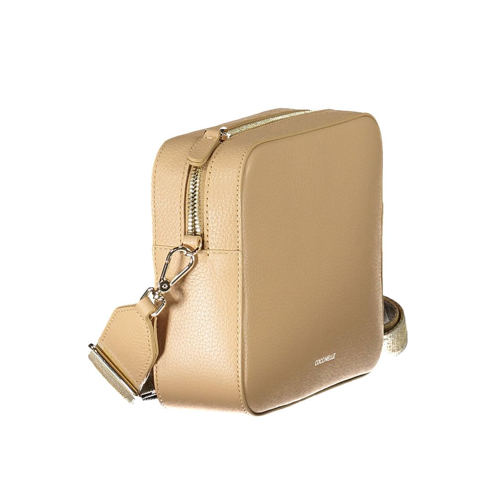 Beige Leather Handbag