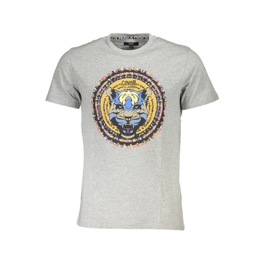 Camiseta de algodón gris