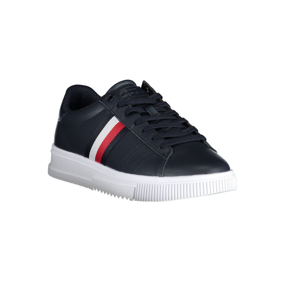 Blue Polyester Sneaker