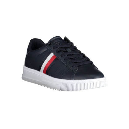Blue Polyester Sneaker
