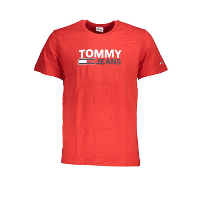 Camiseta roja de algodón