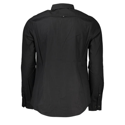 Camisa negra de algodón