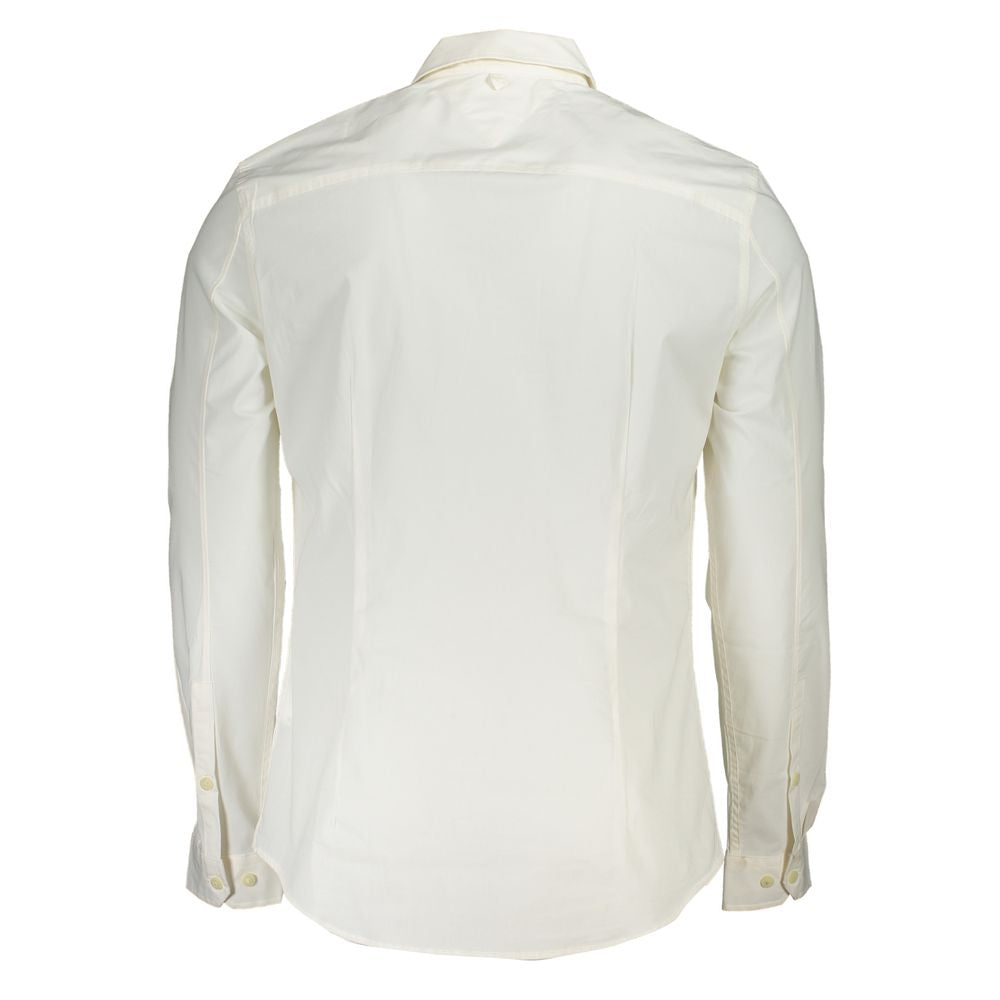 Camisa blanca de algodón