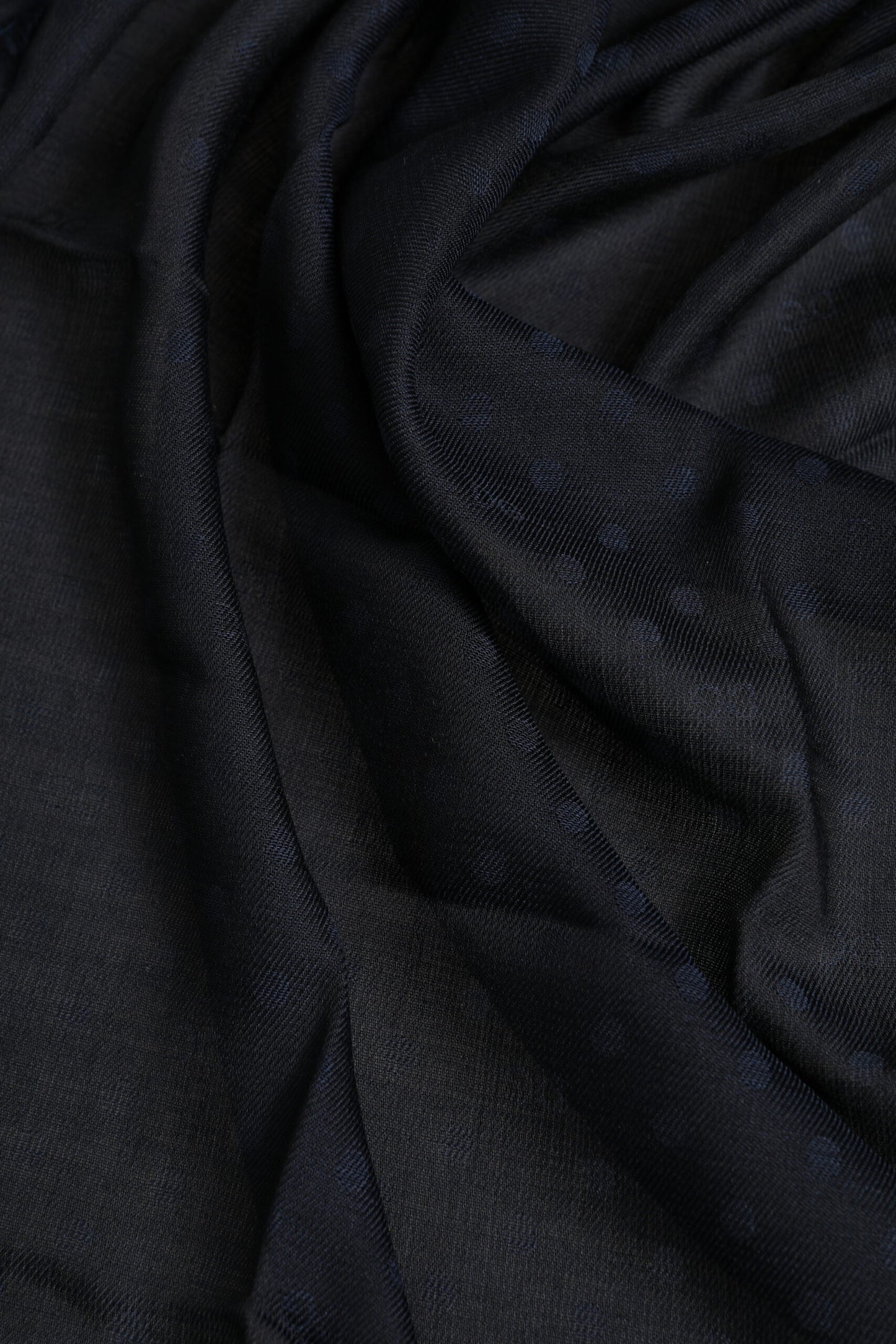 Black Viscose Fringes Neck Warmer Scarf