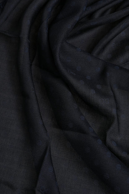Black Viscose Fringes Neck Warmer Scarf