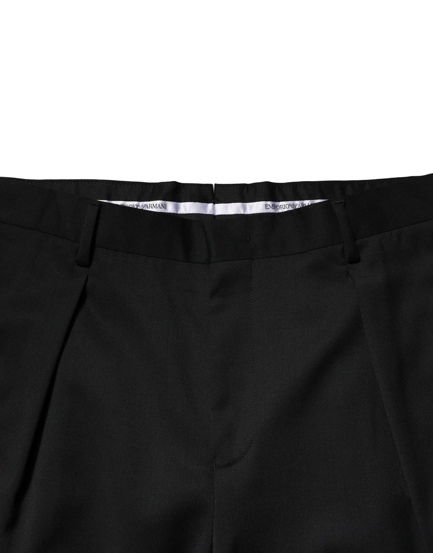 Black Wool Straight Men Formal Pants