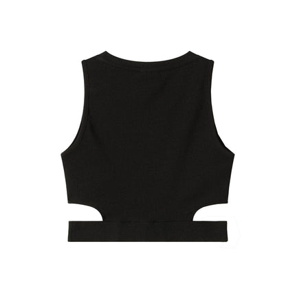 Tops y camisetas de algodón negro
