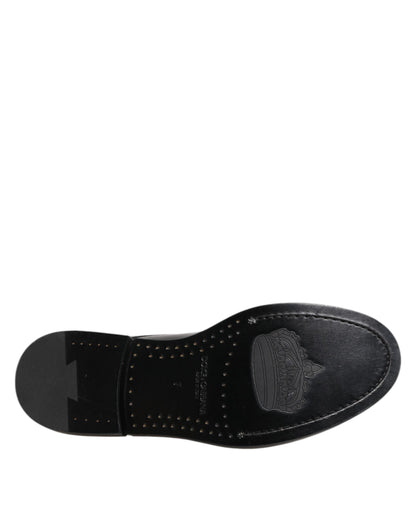 Black Leather Dress Lace Up Men Formal Shoes