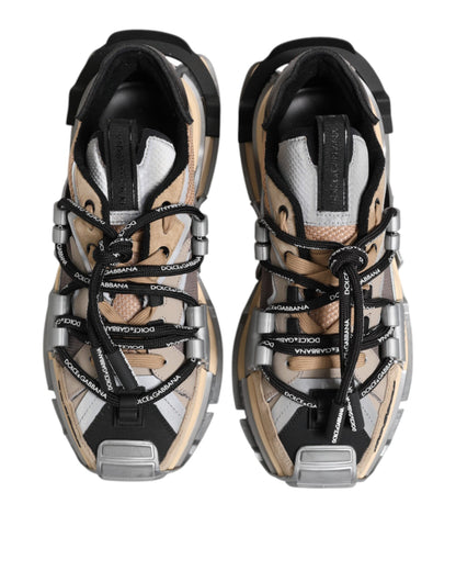 Multicolor Panelled Space Sneakers Shoes