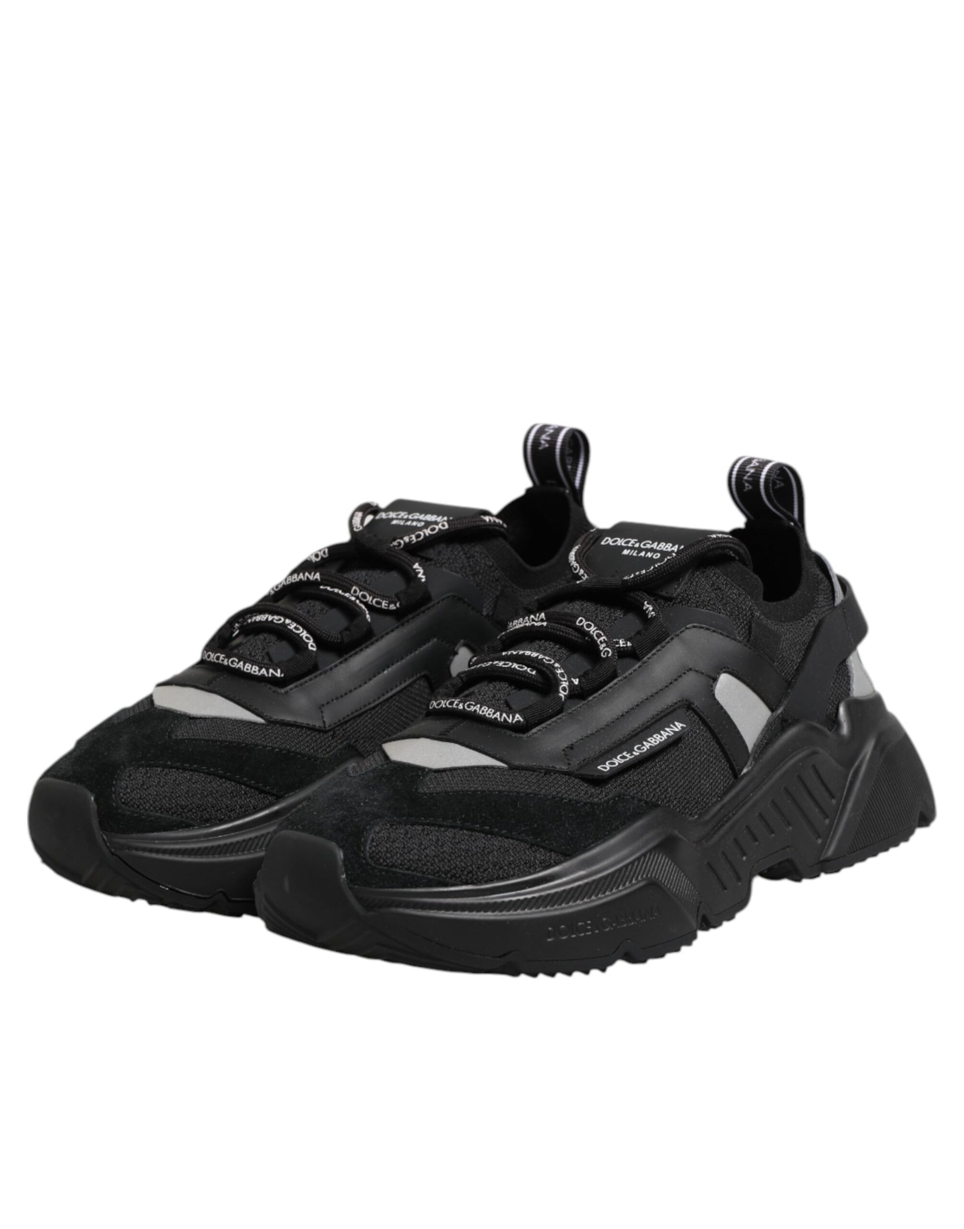 Black Leather Daymaster Low Top Sneakers Shoes