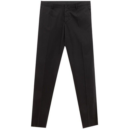 Black Wool Jeans & Pant