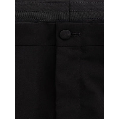 Black Wool Jeans & Pant