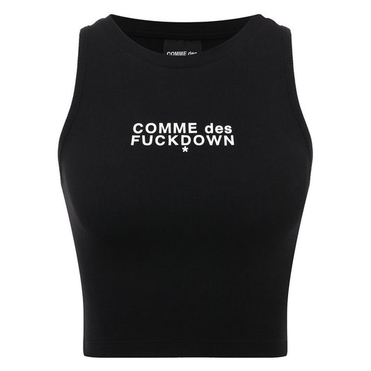Tops y camisetas de algodón negro
