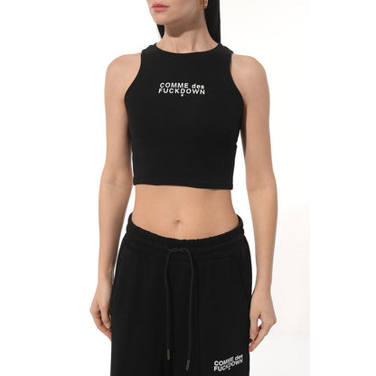 Tops y camisetas de algodón negro