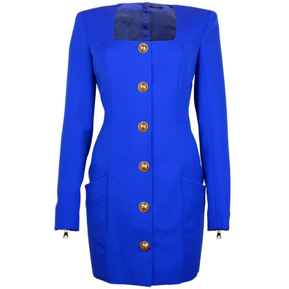 Blue Wool Dress