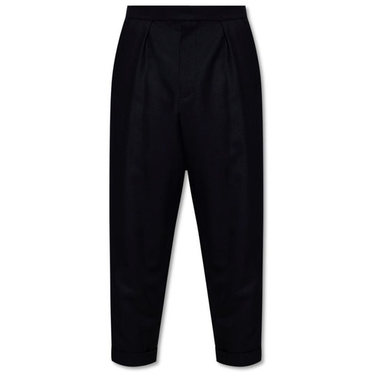 Black Cotton Jeans & Pant