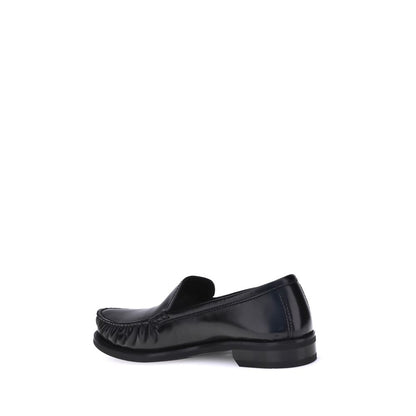 Brushed Leather Loafers
