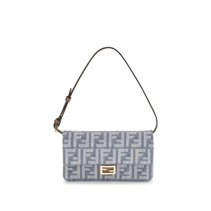 FF denim Clutch Bag