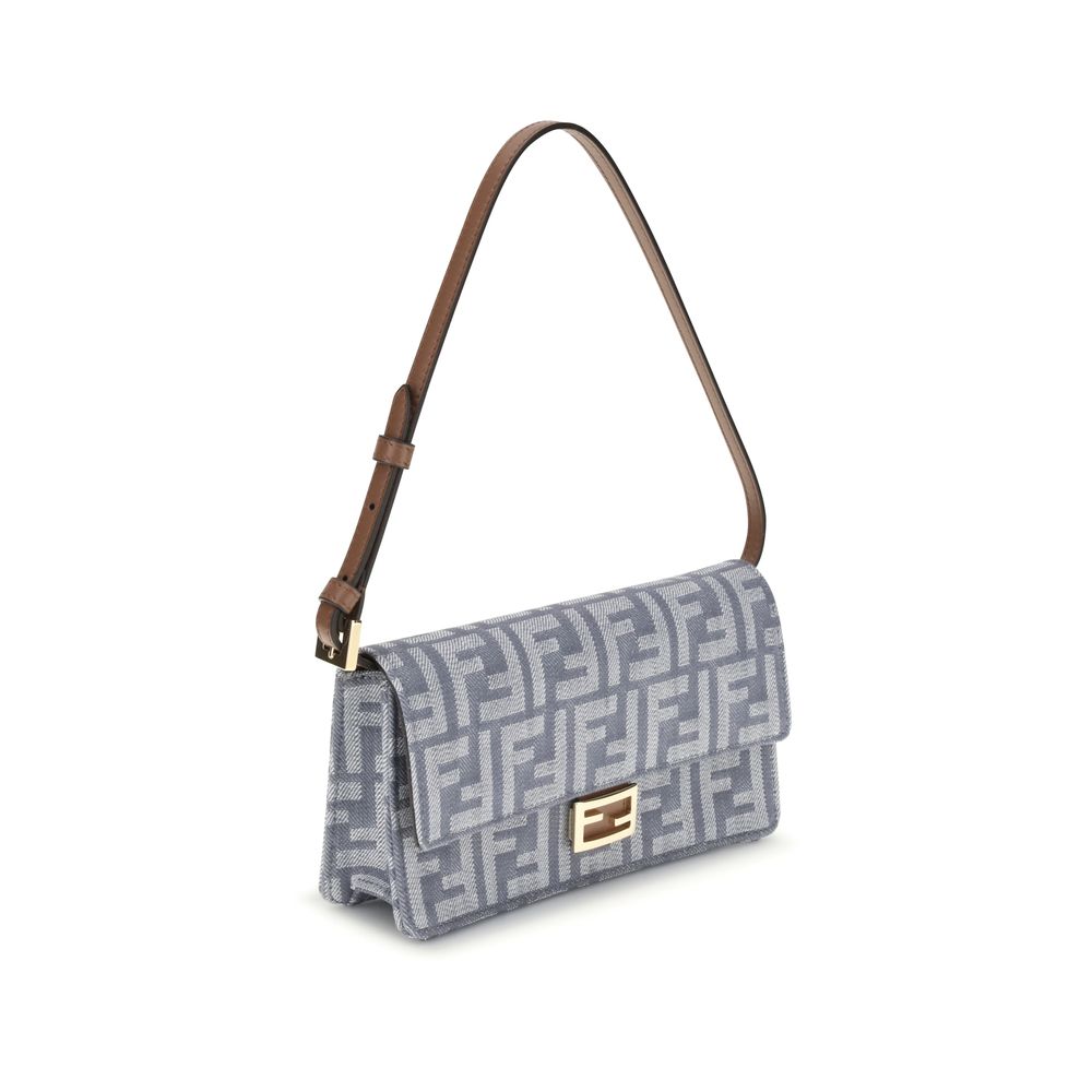 FF denim Clutch Bag