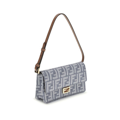 FF denim Clutch Bag