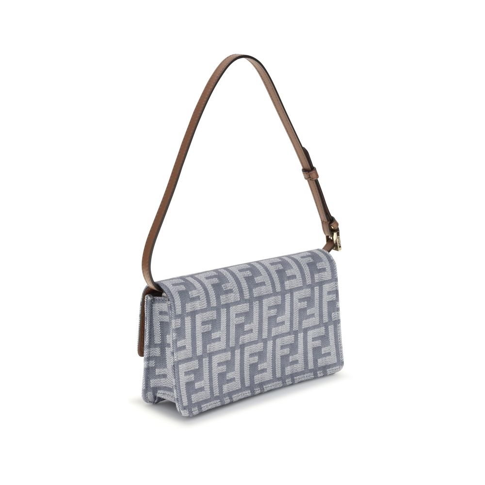 FF denim Clutch Bag