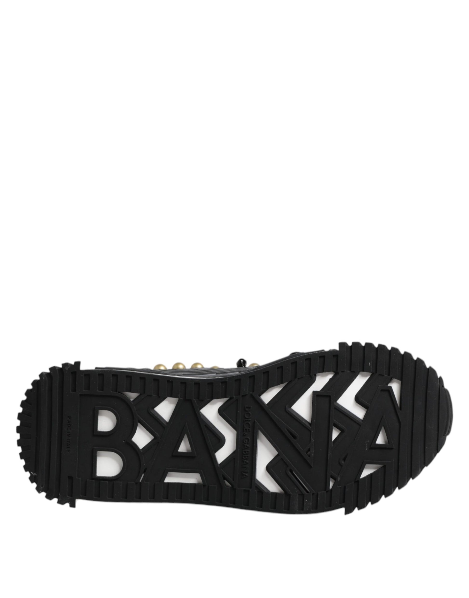 Black Leather Studded Ankle Strap Sandals Shoes