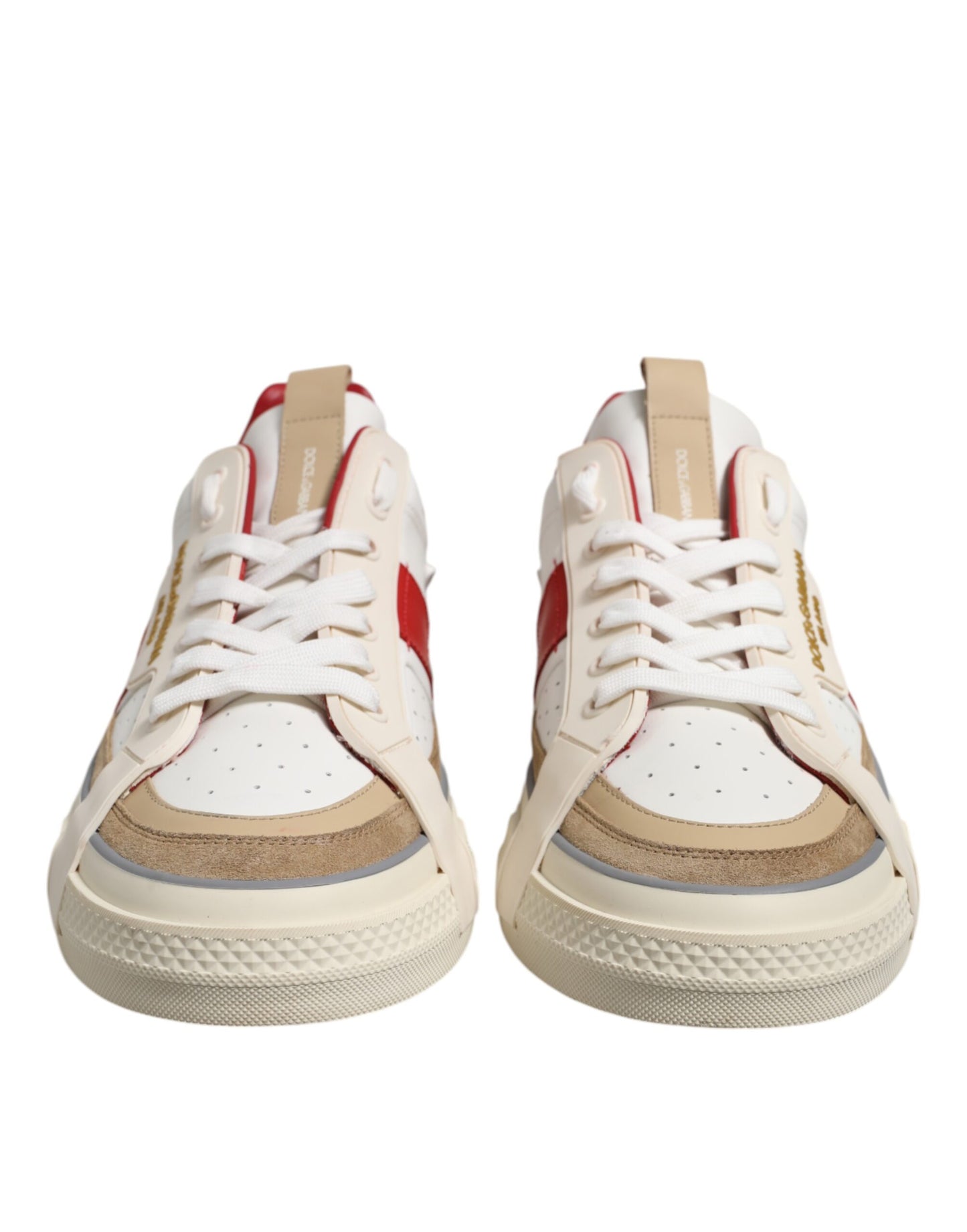 Multicolor Leather Low Top Sneakers Shoes