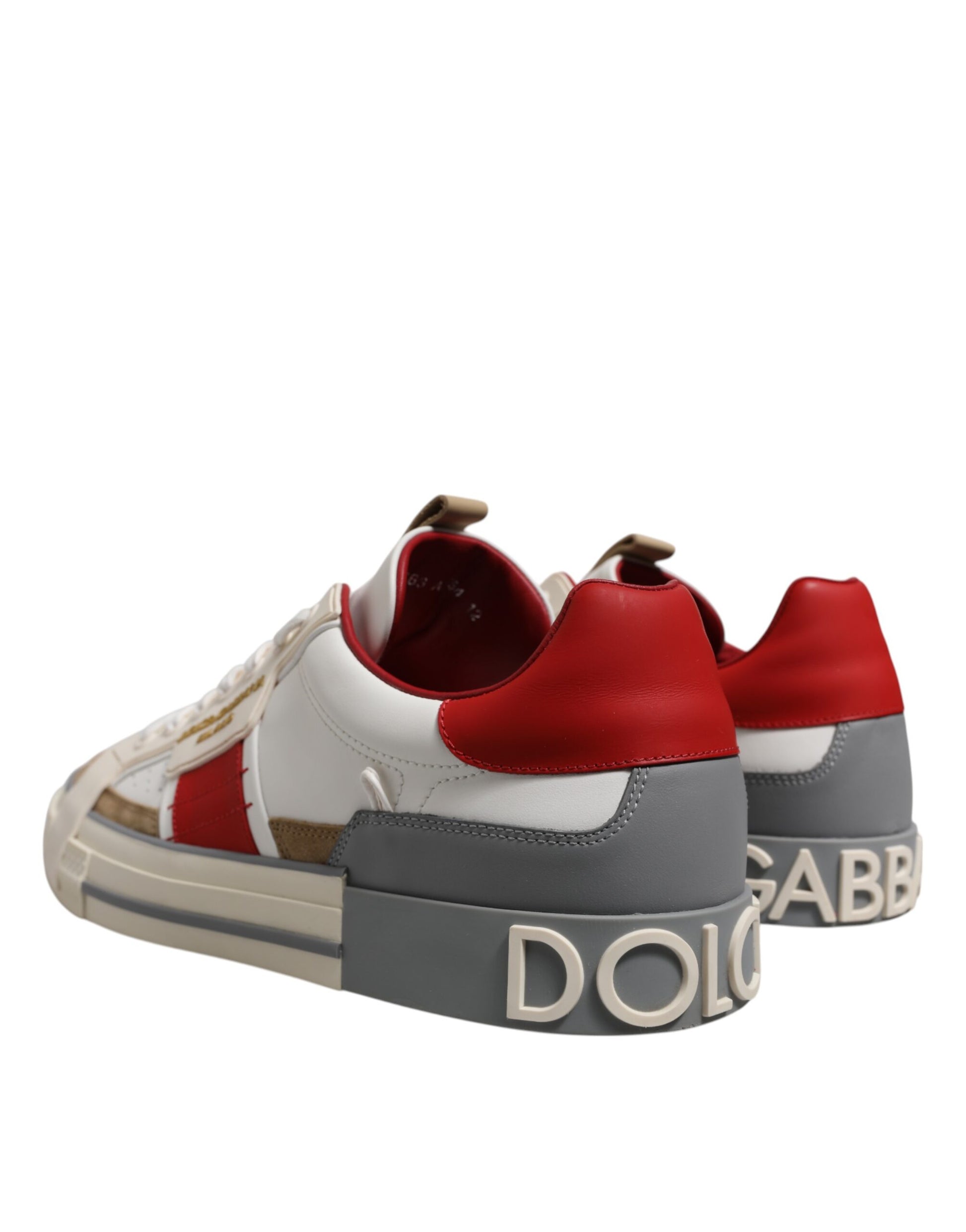 Multicolor Leather Low Top Sneakers Shoes