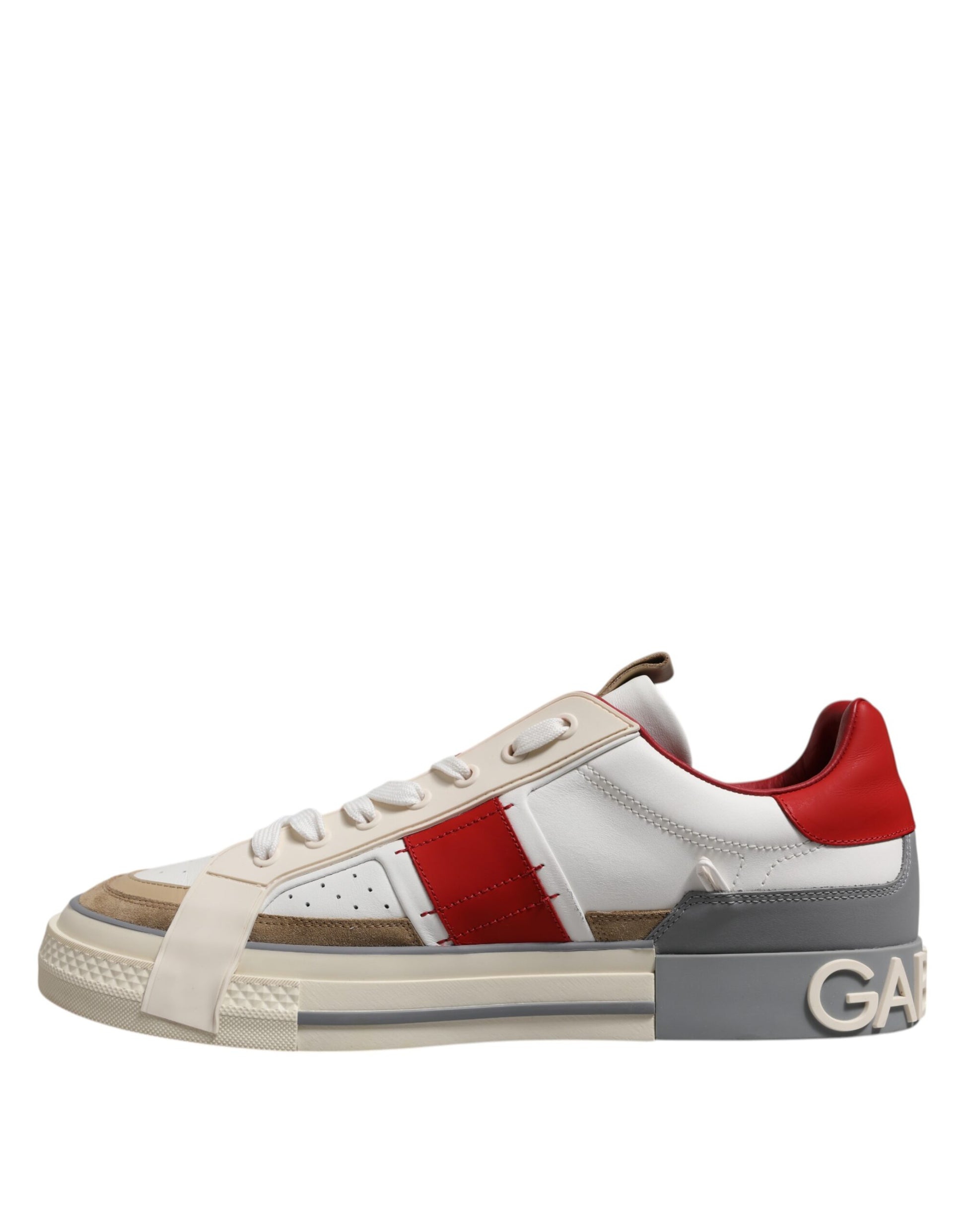 Multicolor Leather Low Top Sneakers Shoes