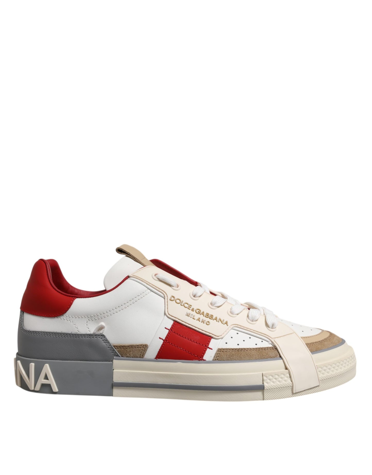 Multicolor Leather Low Top Sneakers Shoes