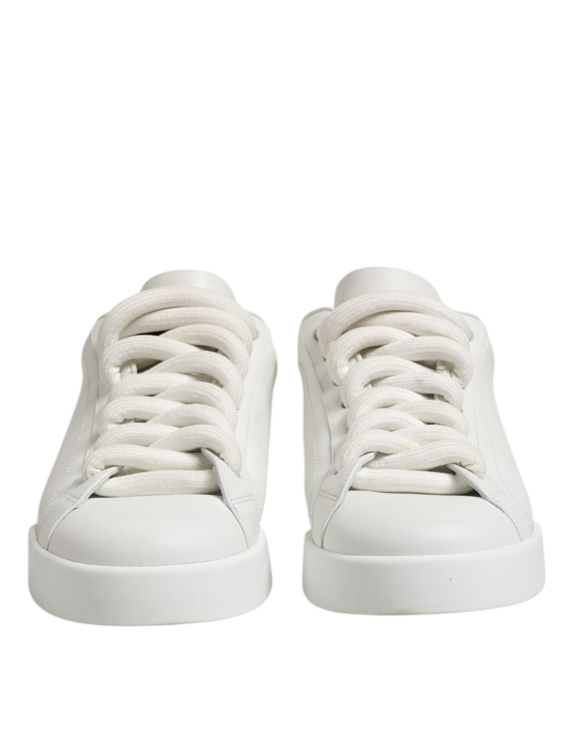 White Logo Lace Up Low Top Men Sneakers Shoes