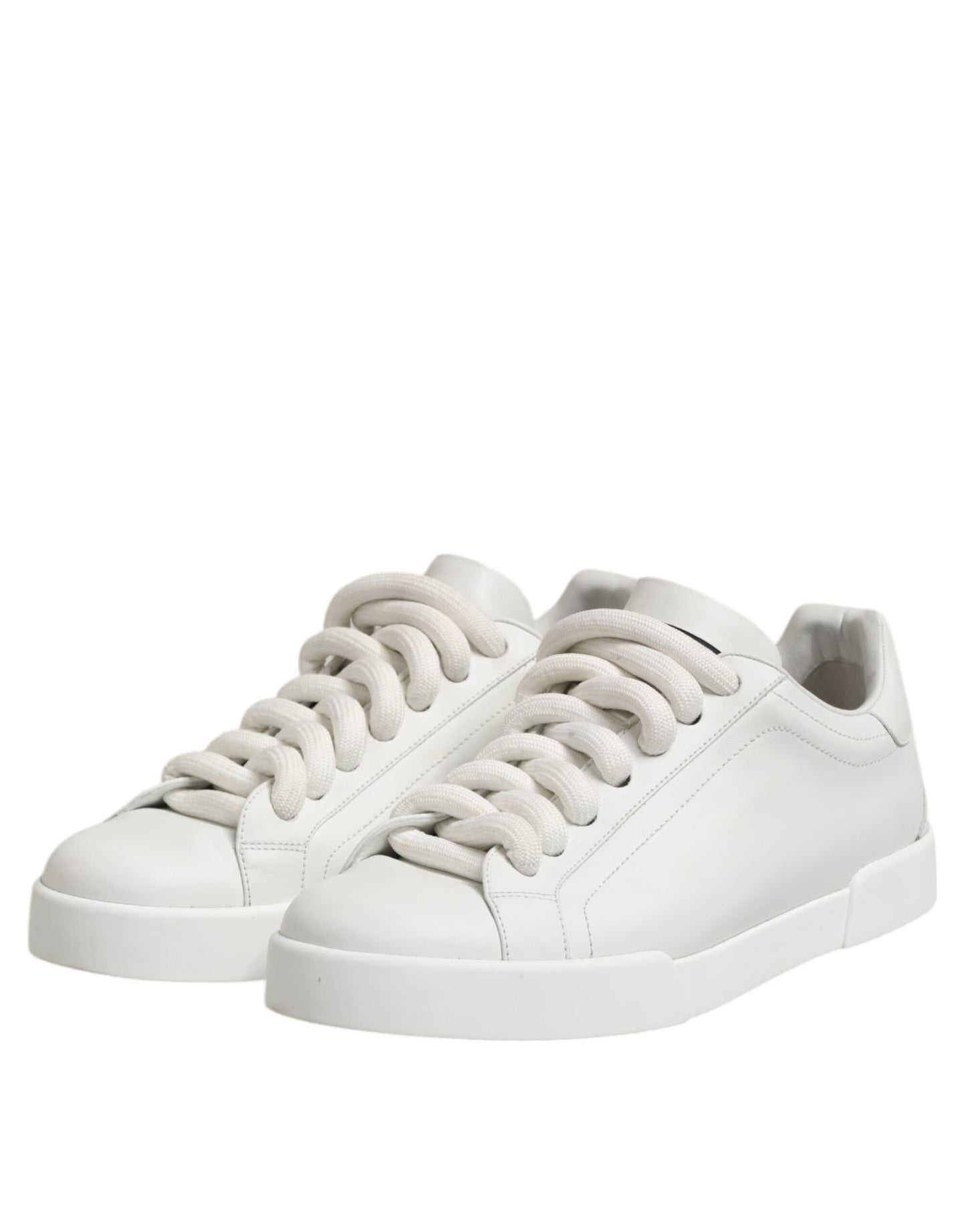White Logo Lace Up Low Top Men Sneakers Shoes