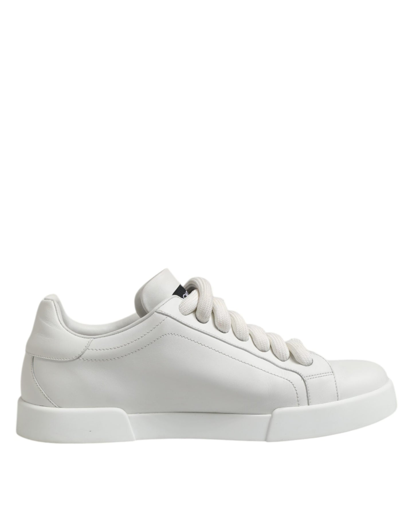 White Logo Lace Up Low Top Men Sneakers Shoes