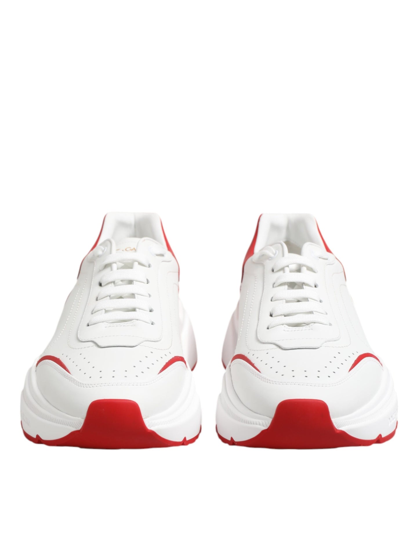White Red DAYMASTER Leather Sneakers Shoes