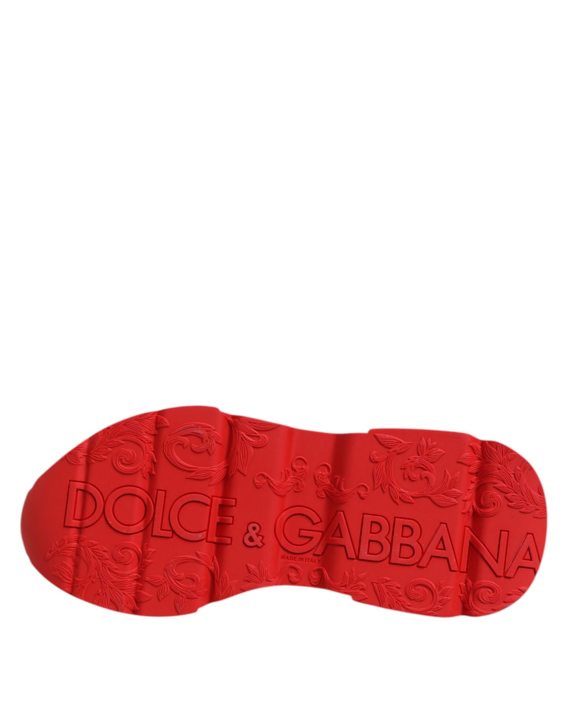 White Red DAYMASTER Leather Sneakers Shoes