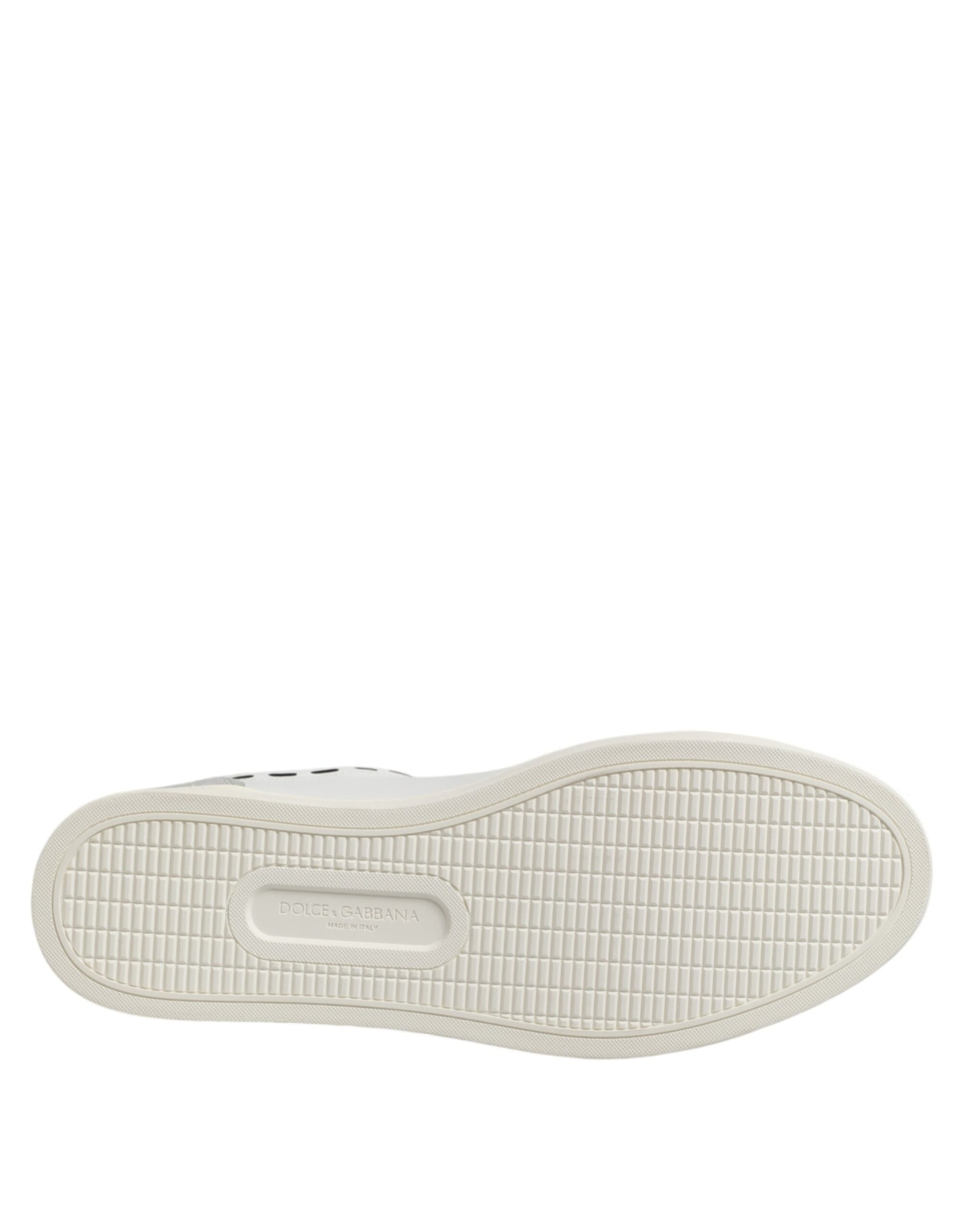 White Leather MILANO Low Top Sneakers Shoes