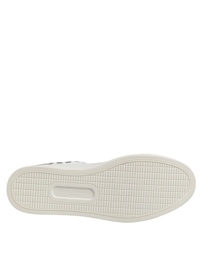 White Leather MILANO Low Top Sneakers Shoes