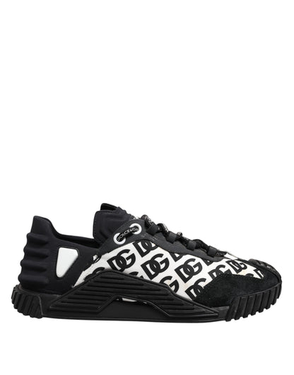 Black Logo Lace Up Low Top NS1 Sneakers Shoes