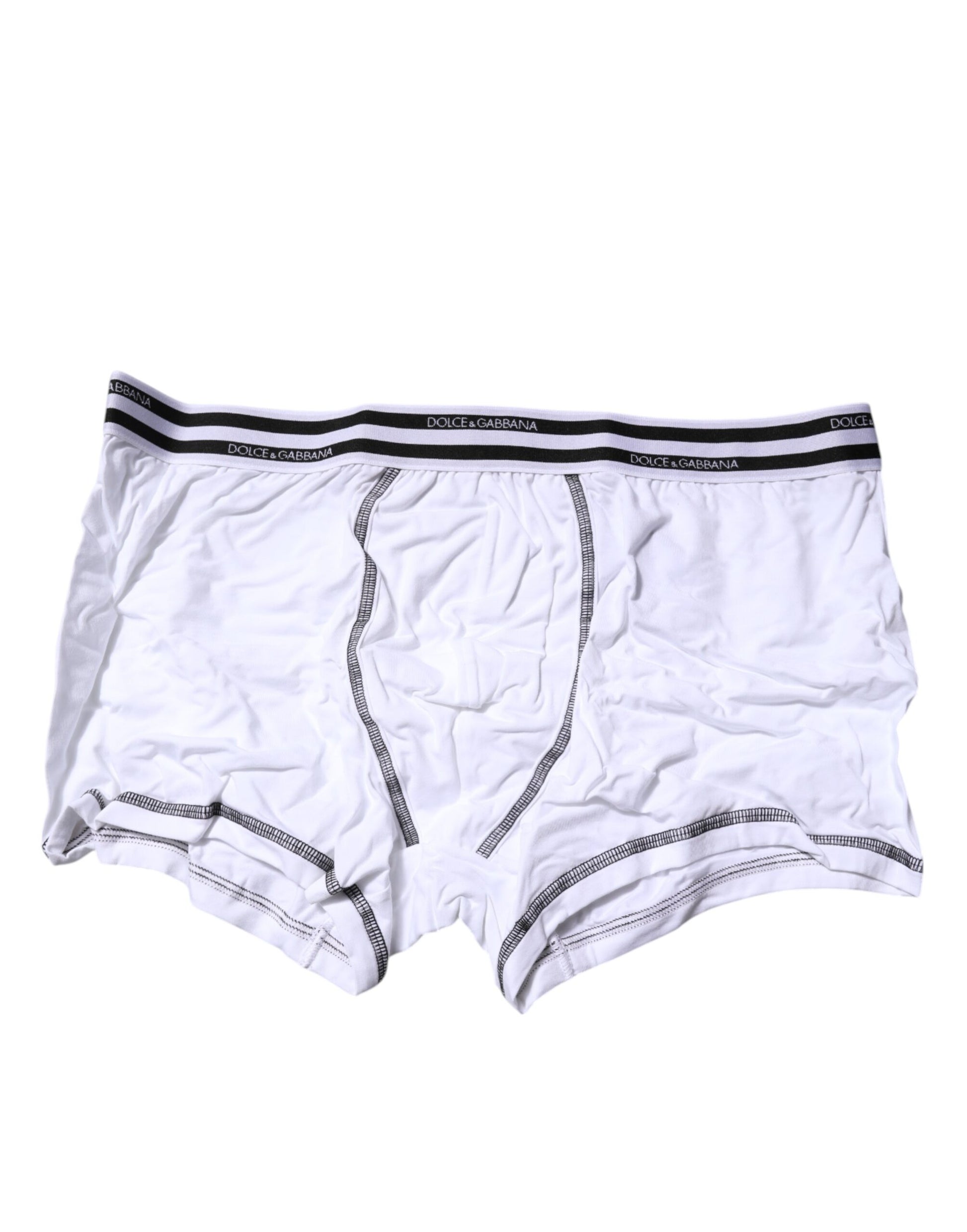 Calzoncillos bóxer regulares de algodón elástico blanco