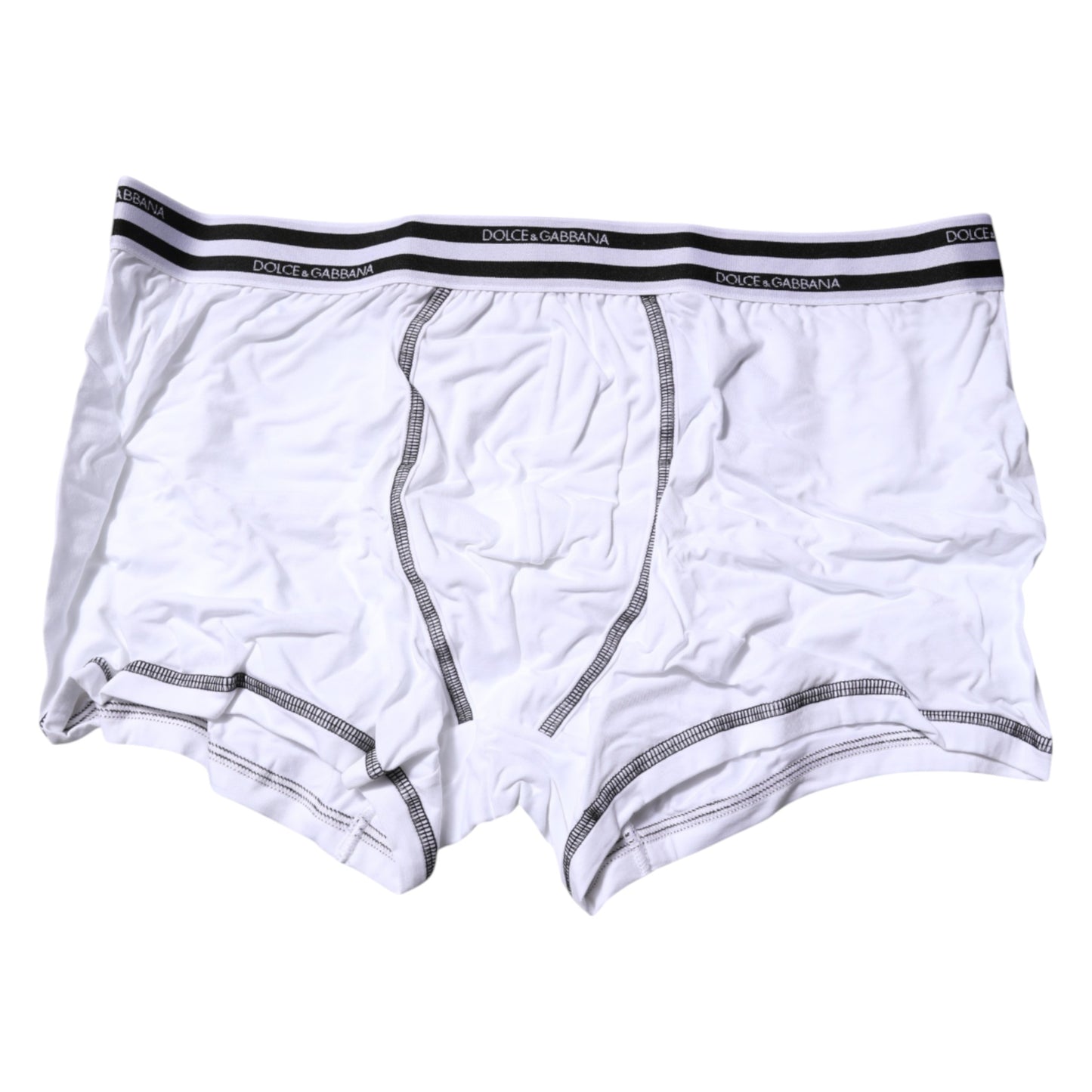 Calzoncillos bóxer regulares de algodón elástico blanco