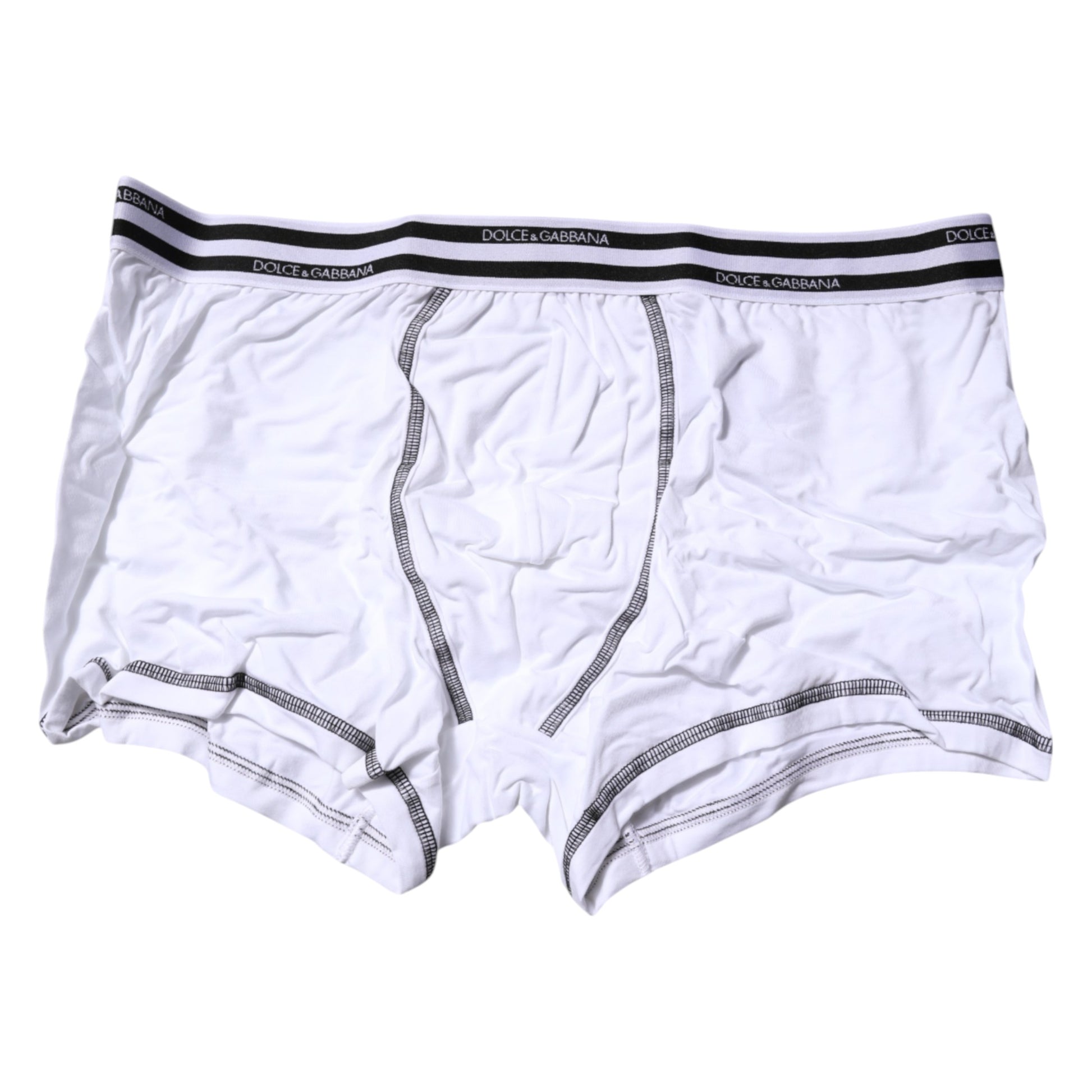 Calzoncillos bóxer regulares de algodón elástico blanco