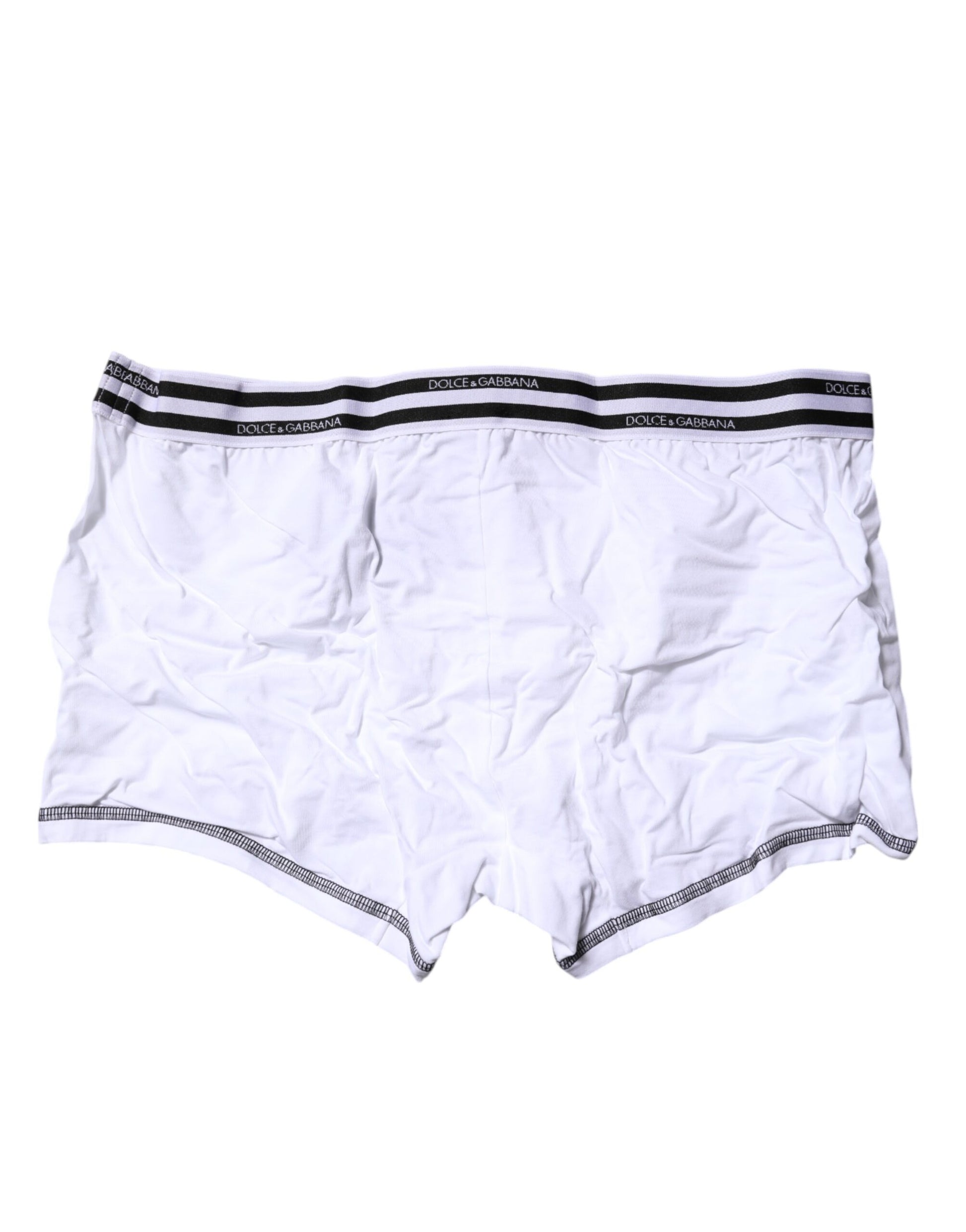Calzoncillos bóxer regulares de algodón elástico blanco