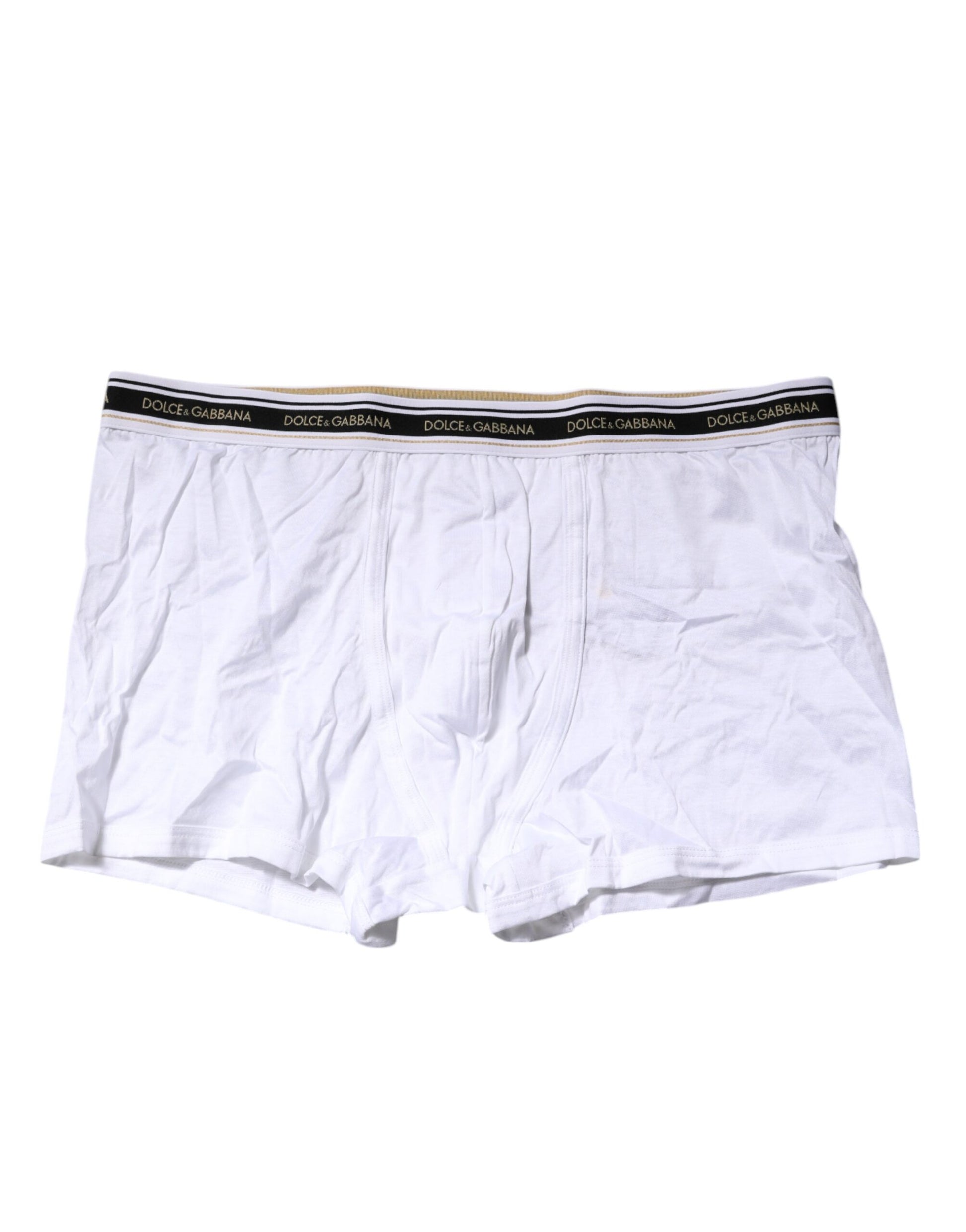 Calzoncillos bóxer regulares de algodón elástico blanco
