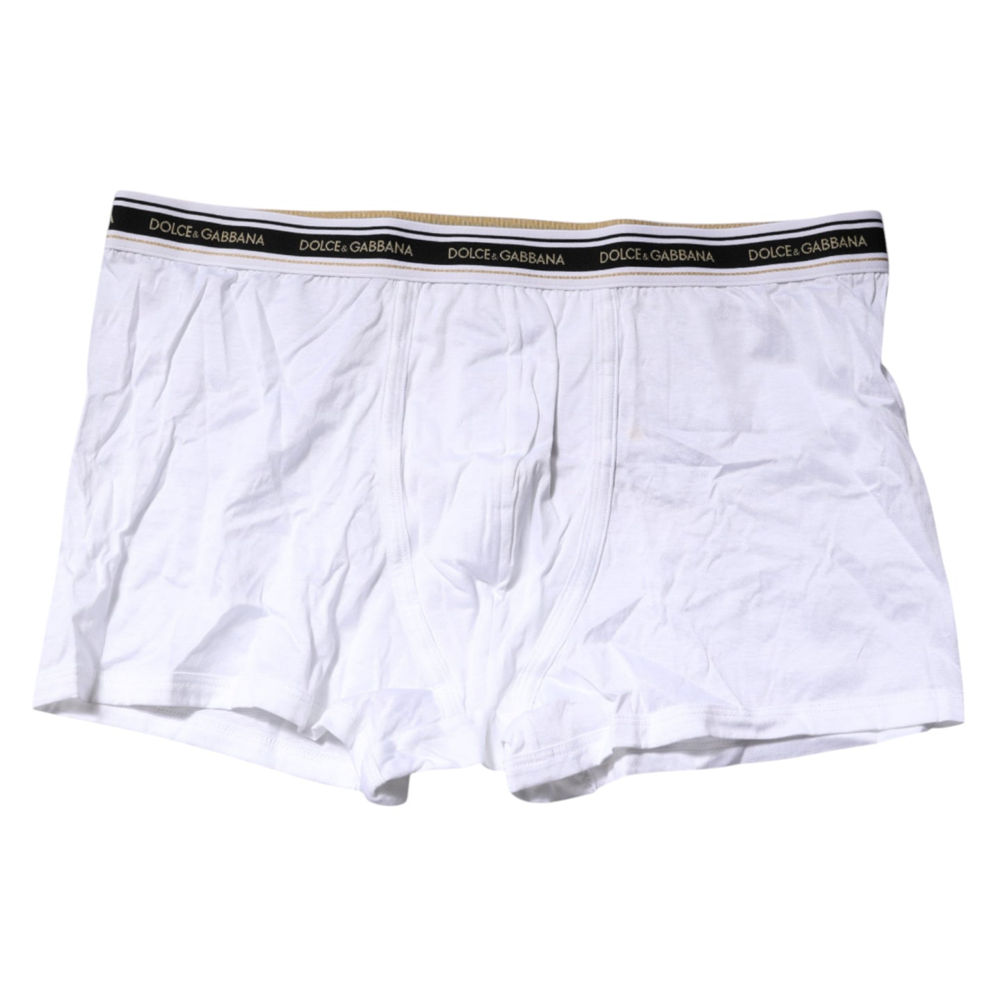 Calzoncillos bóxer regulares de algodón elástico blanco