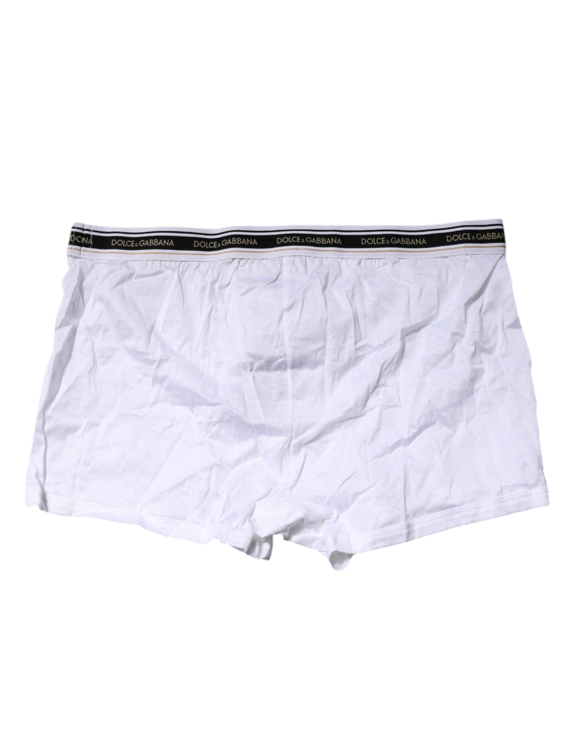 Calzoncillos bóxer regulares de algodón elástico blanco